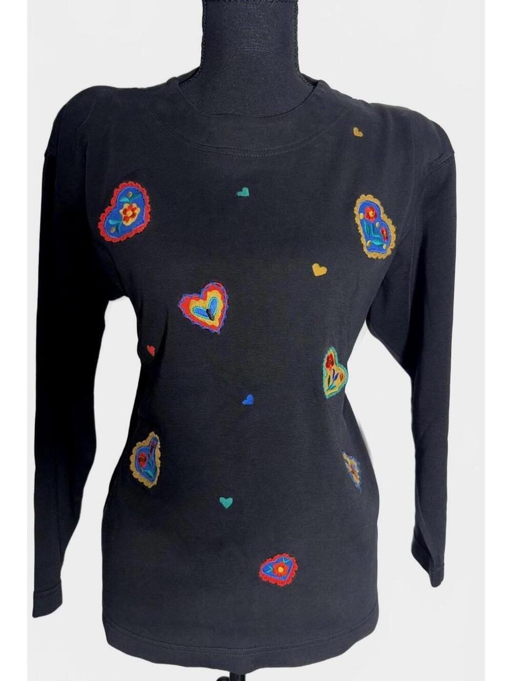 Woman's 1980’s -Chaus Sport- Embroidered Shirt-100% Cotton, Size S